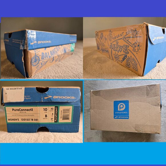 Brooks PureConnect 2 All Terrain Pink/Green Gecko Split-Toe Road Runner 1201321B - Picture 15 of 16